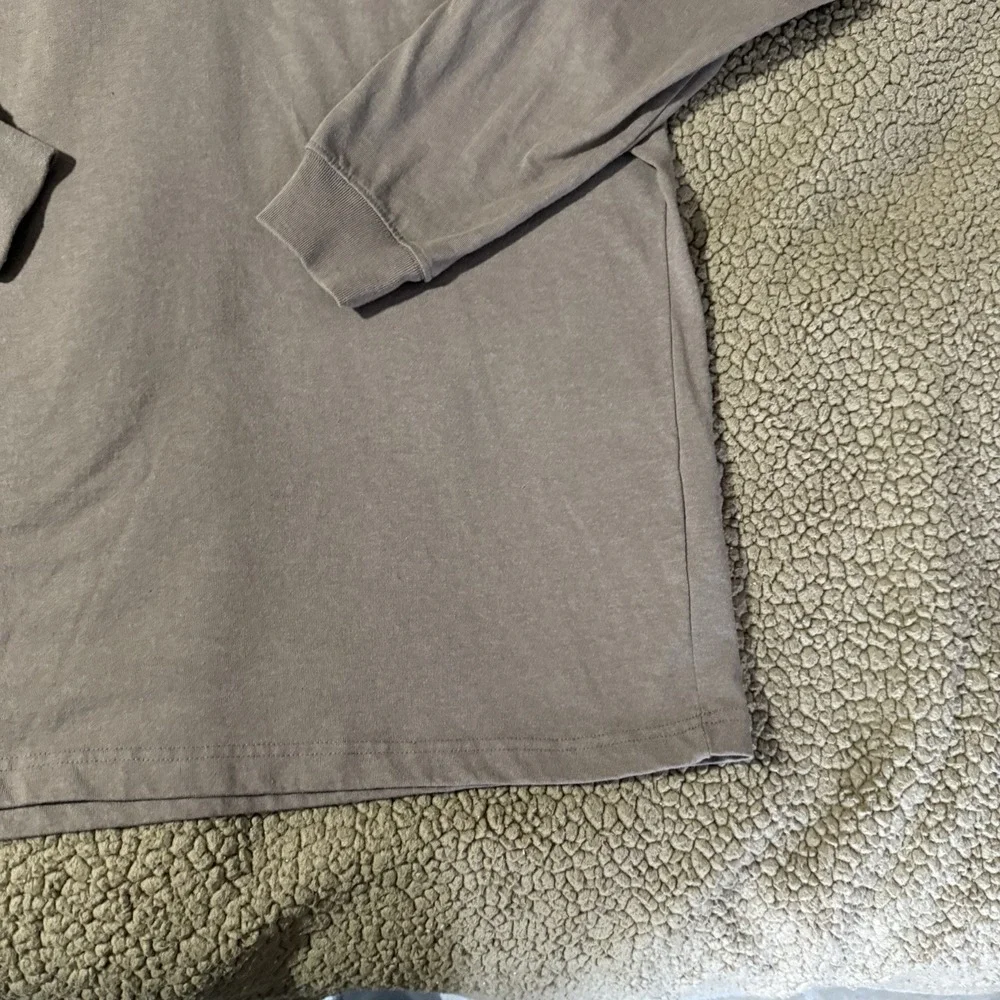 Carhartt DEARBORN LOOSE LS LOGO T-SHIRT 2XLT - Tan Color Men's